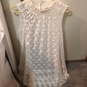 White see through dress